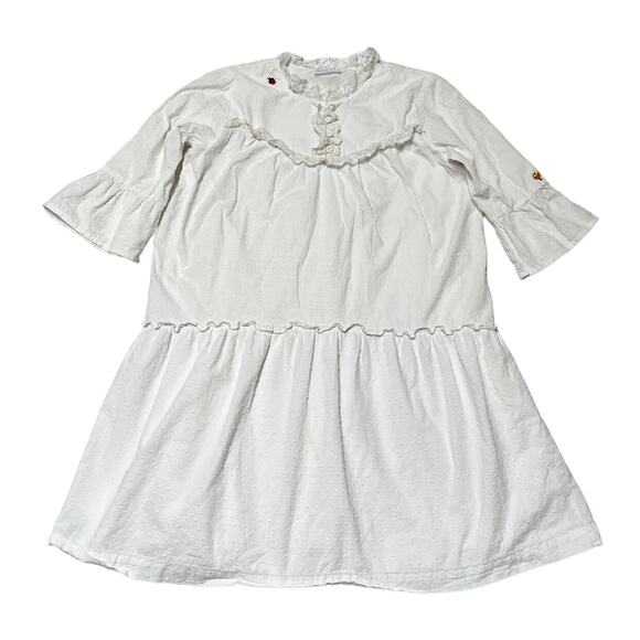 Hanna Andersson Swiss Dot Lacy Dress Size 10 - Picture 1 of 8